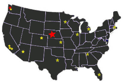Wilson Case Distributor Map