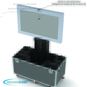 Video Wall Shipping Case with Lift Wilson Case #52-1553