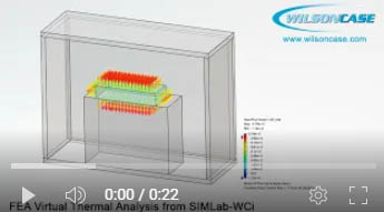 FEA Virtual Thermal Analysis from Wilson Case SIMLab-WCi.